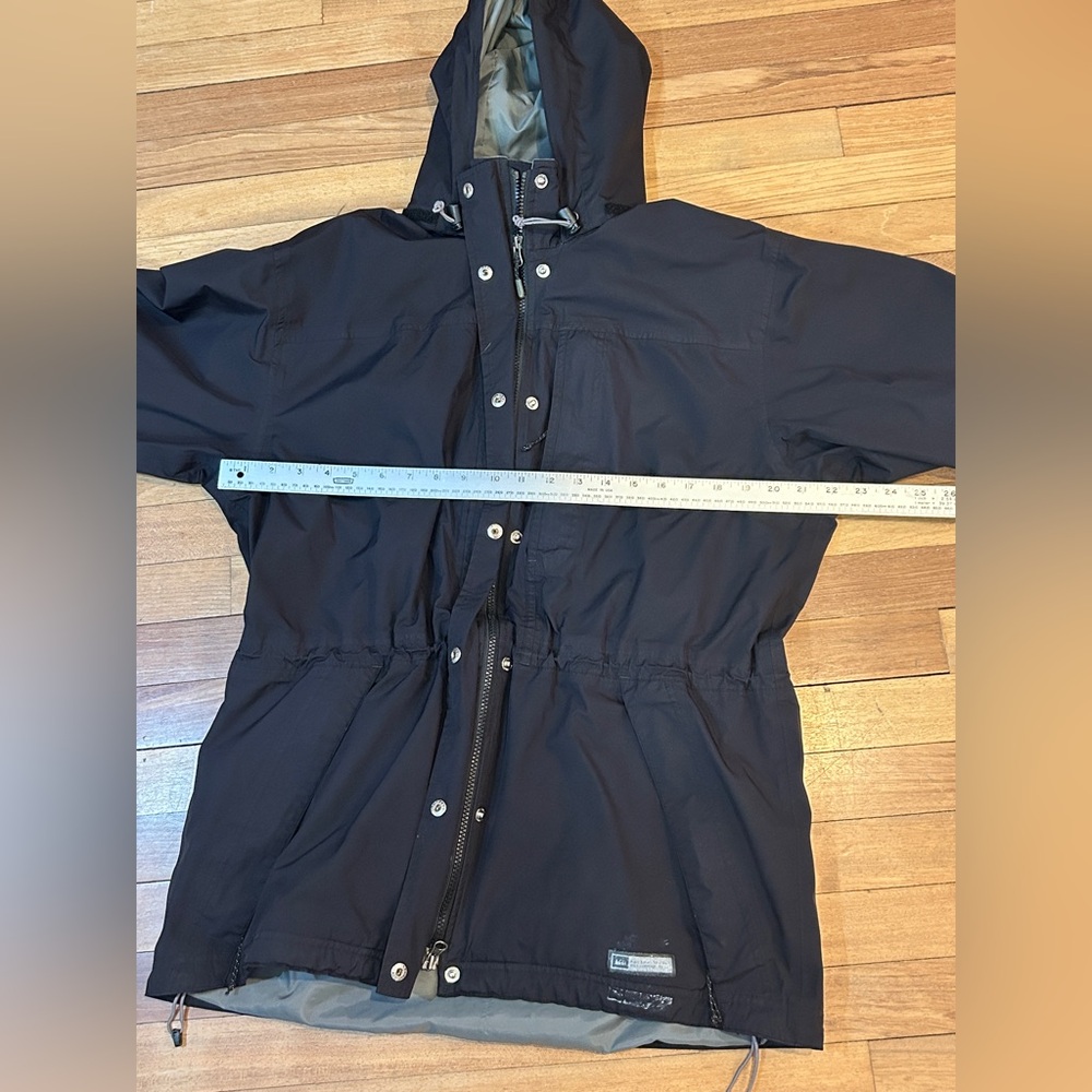 REI Womens E1 Element Hooded Outdoor Jacket Black Size Large P3-15 - Picture 3 of 11